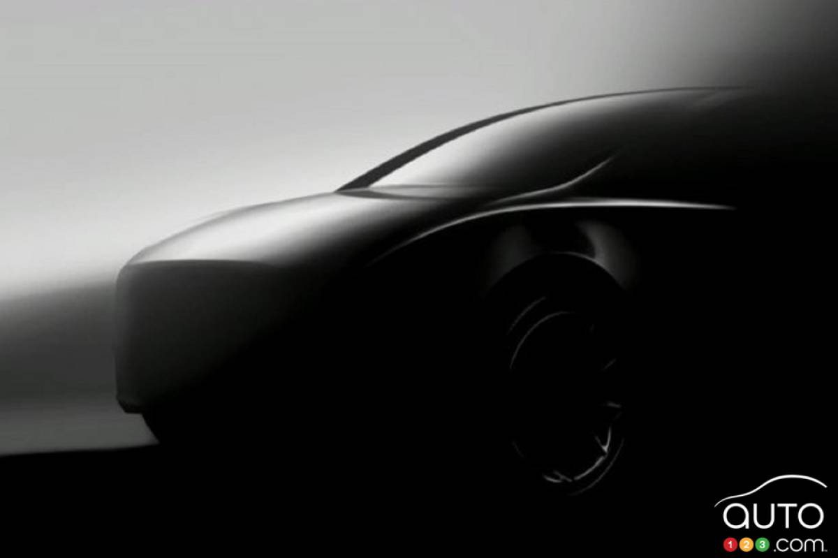 A Second Image of the Future Model Y from Tesla